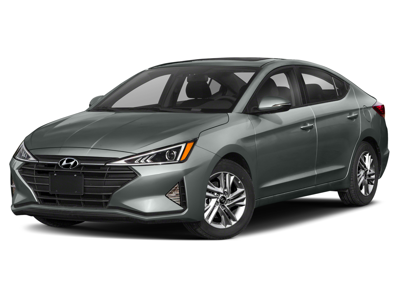 2020 Hyundai ELANTRA SEL in Silver — front three-quarter view
