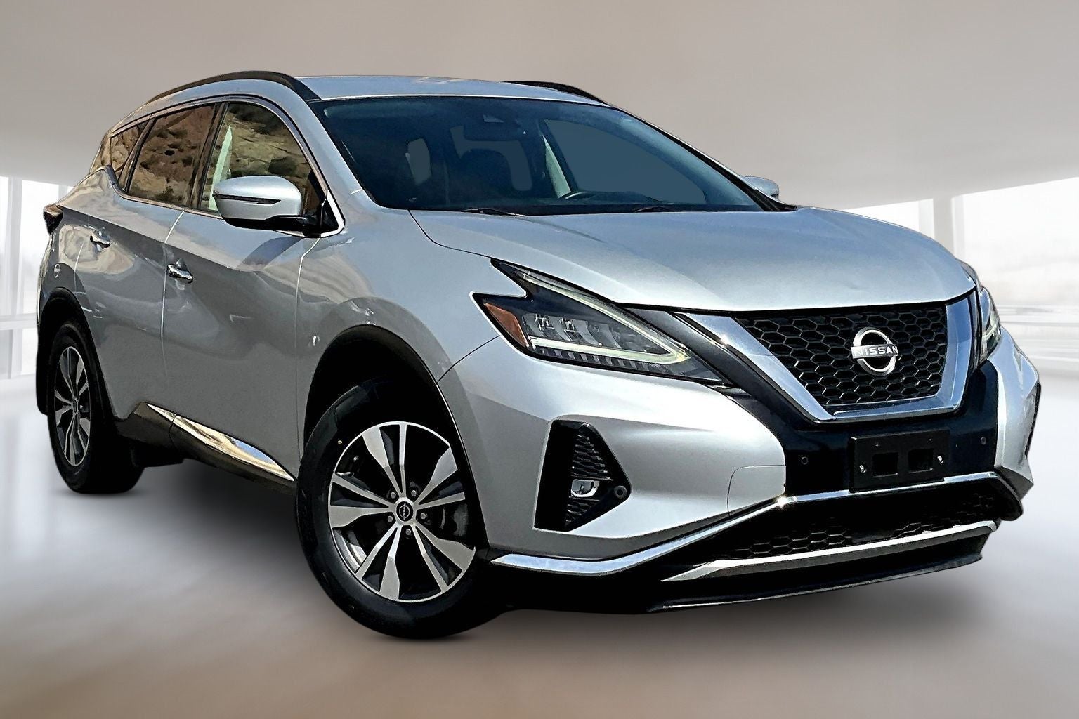 2023 Nissan Murano SV in Brilliant Silver Metallic — front three-quarter view