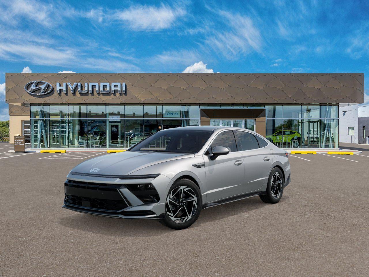 2026 Hyundai SONATA SEL Sport in Silver — front three-quarter view