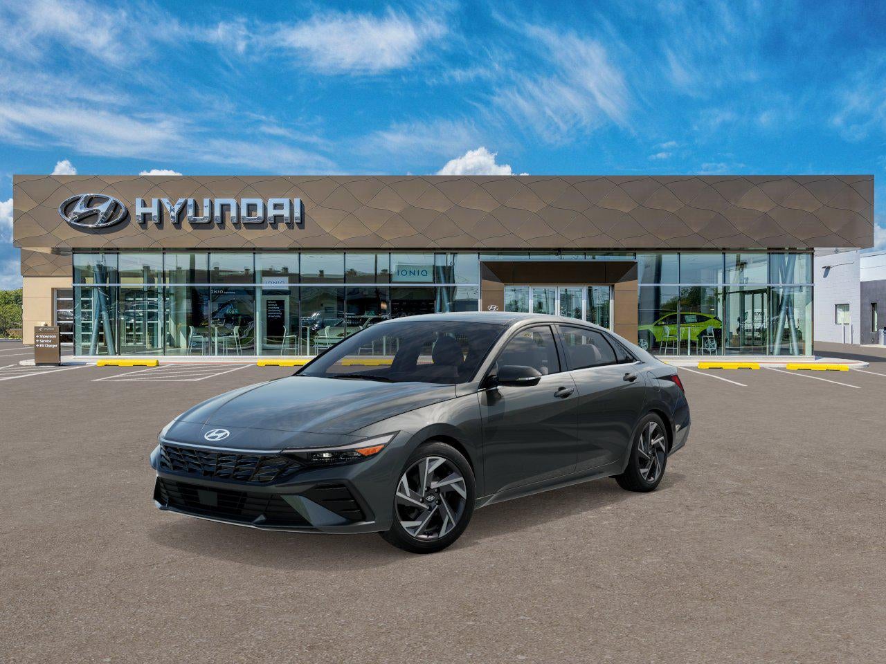 2026 Hyundai ELANTRA Limited in Gray — front three-quarter view